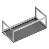 Структура из алюминия в комплекте с полкой 95 x 47 х h37,5 см Catalano Horizon, Inox scotch-brite (5S1005000)