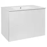 Комплект Qtap Tern 800х580х437 White тумба напольная + раковина врезная, с полотенцедержателем QT1772TPЛ8013080CW (QT1772TPL8013080CW)