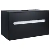 Тумба подвесная Qtap Virgo 800х476х469 Black/White со столешницей QT1879TPА802BW