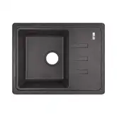 Кухонная мойка Lidz 620x435/200 BLA-03 (LIDZBLA03620435200)
