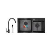 Mixxus SET-7843D-PVD Набор для кухни, черный (MX0585)