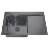 ZERIX ZH7849L-215 Мойка, Nano-Black (MX1590)
