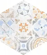Плитка підлогова Heksagon Flamenco Світло-сірий Patchwork NAT 28x33 код 6448 Nowa Gala (L-LCD-FLM12-28X033-075-N-1-1)