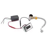 Qtap Scorpio Панель смыва для писсуара, хром/черный (QT146601ACCHR)