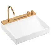 Раковина Hansgrohe Avalegra AquaUnit 58 х 47,5 х 10 см, без переливу, з функцією QuickClean+, із змішувачем, Brushed Bronze 22472140