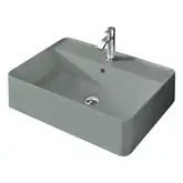 Nic-Design Умивальник на стільницю Nic Design Semplice 60х45х16 см з отвором під змішувач, Cemento матовий C/F (001384047 CF)