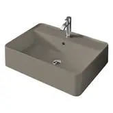 Nic-Design Умивальник на стільницю Nic Design Semplice 60х45х16 см з отвором під змішувач, Sabbia матовий C/F (001384051 CF)