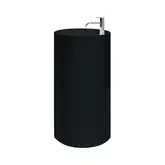 Nic-Design Умивальник окремо стоячий з отвором під змішувач Nic Design Ovvio 45х85 см, чорний глянець (001454008)