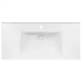 Раковина Qtap Albatross 5C 1000х480х210 White с донным клапаном QT01115100CW