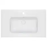 Раковина Qtap Albatross E49 800х490х200 White с донным клапаном QT01119080E49W