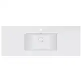 Раковина Qtap Albatross E 1200х460х180 White с донным клапаном QT01119120EW