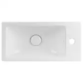 Раковина Qtap Crow 500х255х130 White с донным клапаном QT0511A010W