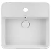 Раковина-чаша Qtap Crow 420х420х145 White с донным клапаном QT0511A054TW
