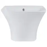 Раковина подвесная моноблок Qtap Crow 500х400х385 White с донным клапаном QT0511G815W