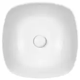 Раковина-чаша Qtap Kolibri 400х400х140 White с донным клапаном QT10117040TW