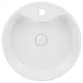 Раковина-чаша Qtap Scorpio 460х460х155 White с донным клапаном QT14117046LW