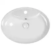 Раковина Qtap Stork 546х406х180 White с донным клапаном QT1511L737W