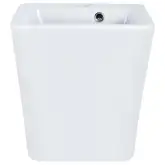 Раковина подвесная моноблок Qtap Tern 370х410х400 White с донным клапаном QT1711G808W