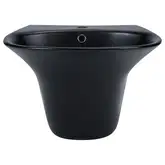 Раковина подвесная моноблок Qtap Virgo 550х430х400 Matt black с донным клапаном QT1811037GMB