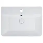 Раковина Qtap Virgo 600x420x140 White с донным клапаном QT18112253W