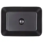 Раковина-чаша Qtap Virgo 490х350х110 Matt black с донным клапаном QT18112261MBMB