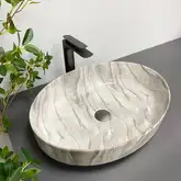 VBI UDINE STONE GLOSSY Умивальник накладний, глянцевий камінь (VBI-012102)