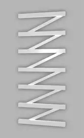 Genesis Aqua Полотенцесушитель Genesis-Aqua ZigZag 80x53 см, белый (42011)