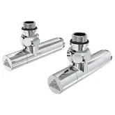Кран кутовий Laris 1/2" - 1/2" Подовжений 2шт. (ZZ-5101) (71401048)
