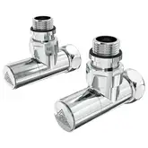 Кран кутовий Laris Звичайний 1/2" - 3/4" + ексцентрики 2шт. (LX-4701) (71401061)
