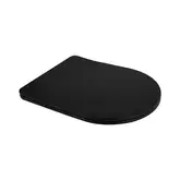 Сидіння-кришка для унітазу Mixxus Premium SEAT COVER ELLIPSE-BEVEL-2001 BLACK з мікроліфтом 463х361 (MP6615)