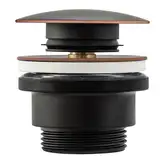 Донный клапан для умывальника REA KLIK-KLAK OLD BLACK черный (REA-A5218)