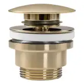 Донный клапан для умывальника REA KLIK-KLAK BRUSHED GOLD золотой матовый (REA-A8585)