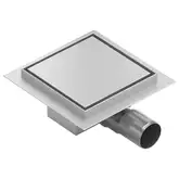 Трап для душа MEXEN FLAT CHROME 15*15 квадратный (MEX-1010015)