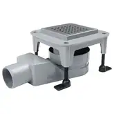 Трап Qtap Aquarius CRM6011304 точечный с комбинированным затвором и нержавеющей решеткой (AQUACRM6011304)