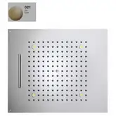 Верхній душ BOSSINI Dream / 2 дощ, каскад, 4RGB LED, для  підвісної стелі 57x 47сm, gold (H38905000021016)