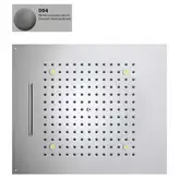 Верхній душ BOSSINI Dream / 2 дощ, каскад, 4RGB LED, для підвісної стелі 57x 47сm, brushed nichel (H38905000094016)