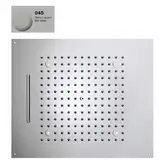 Верхній душ BOSSINI Dream / 2 дощ, каскад, 4 LED, 57x 47сm, mat white (H38915000045016)