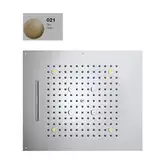 Верхній душ BOSSINI DREAM / 3 дощ, каскад, туман спрей, 4RGB LED, для підвісної стелі 57x47сm, gold (H38935000021016)