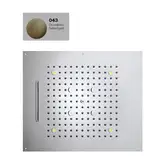 Верхній душ BOSSINI DREAM / 3 дощ, каскад, туман спрей, 4RGB LED, для підвісної стелі 57x47сm, satined gold (H38935000043016)