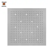 Верхній душ BOSSINI DREAM-XL CUBE, 12LED (помаранчевий), для підвісної стелі 100x100сm, хром (WI0383000030416)