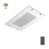 Fima Carlo Верхній душ Fima Modular монтажу стельового з нержавіючої сталі, LED підсвічування, Золото (F2825OR)