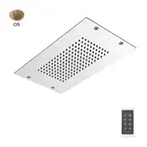 Fima Carlo Верхній душ Fima Modular стельового монтажу з нержавіючої сталі, LED підсвічування, Золото брашоване (F2825OS)