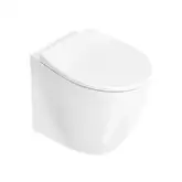 Унитаз напольный NewFlush (безободковый) Catalano Italy с сиденьем Soft Close, белый глянцевый (1VP52RIT00+5ITSTF00)