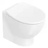 Унитаз напольный NewFlush (безободковый) Catalano Italy с сиденьем Soft Close, белый глянцевый (1VPECORIT00+5ITSTF00)
