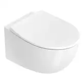 Унитаз подвесной NewFlush (безободковый) Catalano Italy с сиденьем Soft Close, белый матовый (1VS52RITBM+5ITSTFBM)