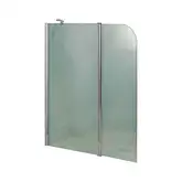 Штора на ванну Lidz Brama SS120x140L.CRM.FR стекло Frost 6 мм, левая (LBSS120140LCRMFR)