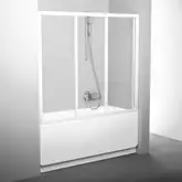 Двері для ванни трьохелементні AVDP3-150 Transparent, (40VP0102Z1) RAVAK