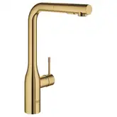 Змішувач для кухні Grohe Essence одноважільний з висувною лійкою, cool sunrise (30504GL0)