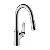 Змішувач для кухні Hansgrohe Focus M429-H180 з висувним виливом, хром (71801000)