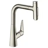 Кухонный смеситель 220, с вытяжным душем, 2jet Hansgrohe Talis Select M51 (цвет - сталь) 72824800